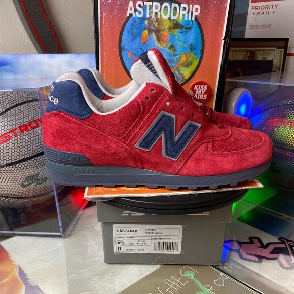 New Balance Other - 🆕 New Balance 574 Made In USA Red Blue - Mens